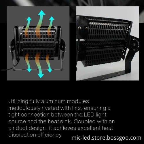 High Lumen IP65 Waterproof LED Flood Light - MIC 100w to 600w